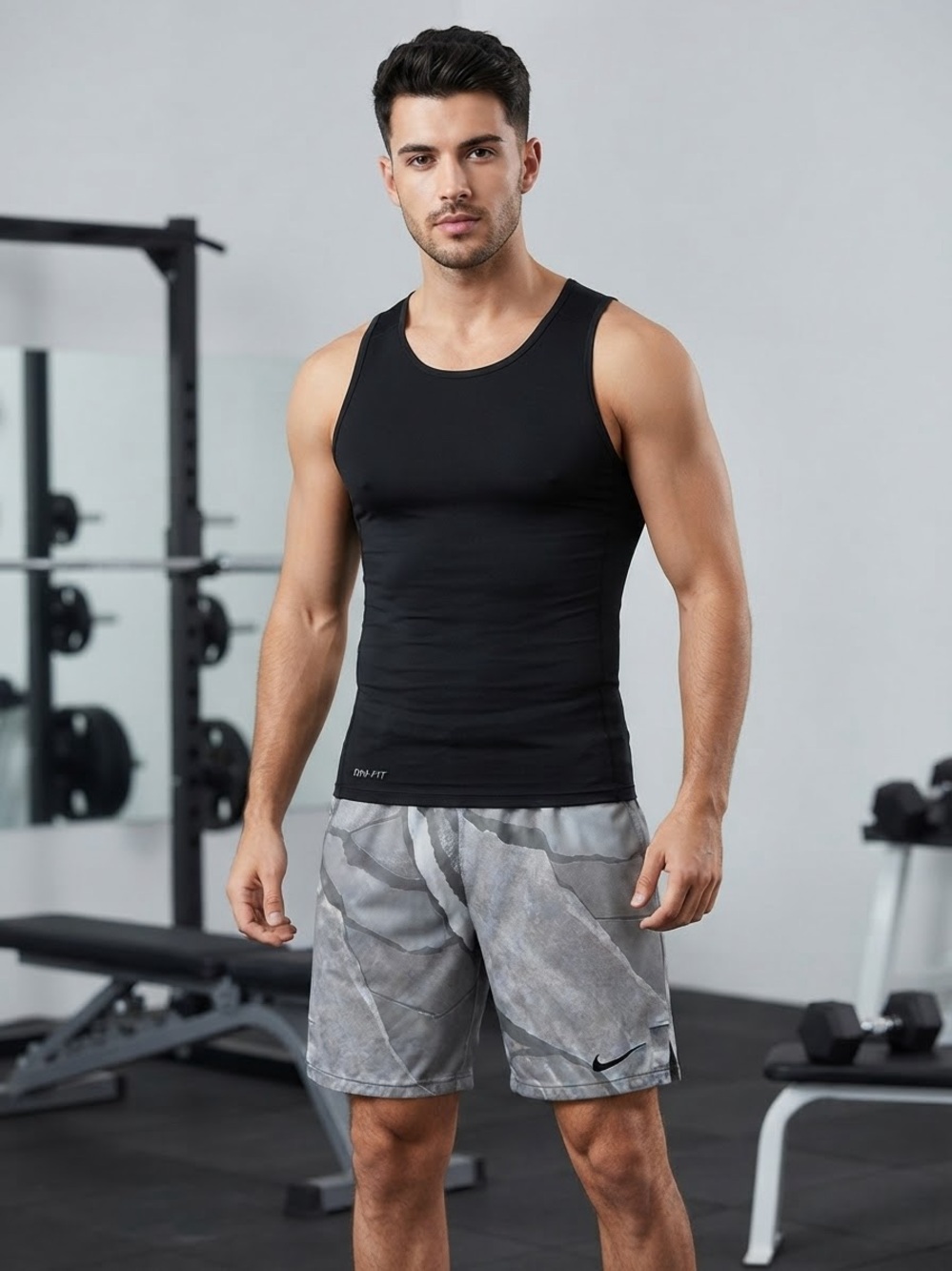 NIKE Men's Dri-FIT Graphic Training / Gym Shorts size L